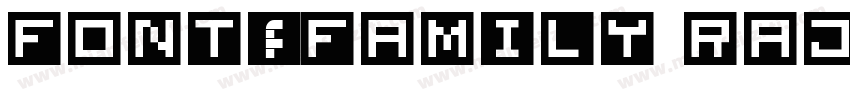 font-family Rajdha字体转换